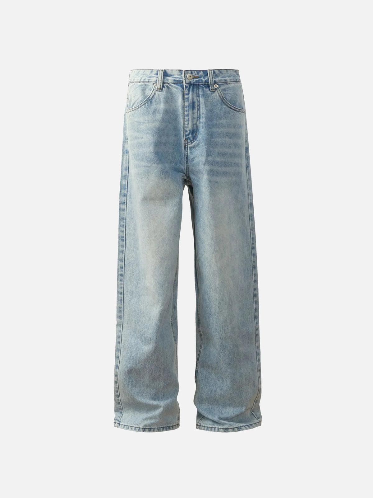 TALISHKO Vintage Classic Washed Light Blue Jeans