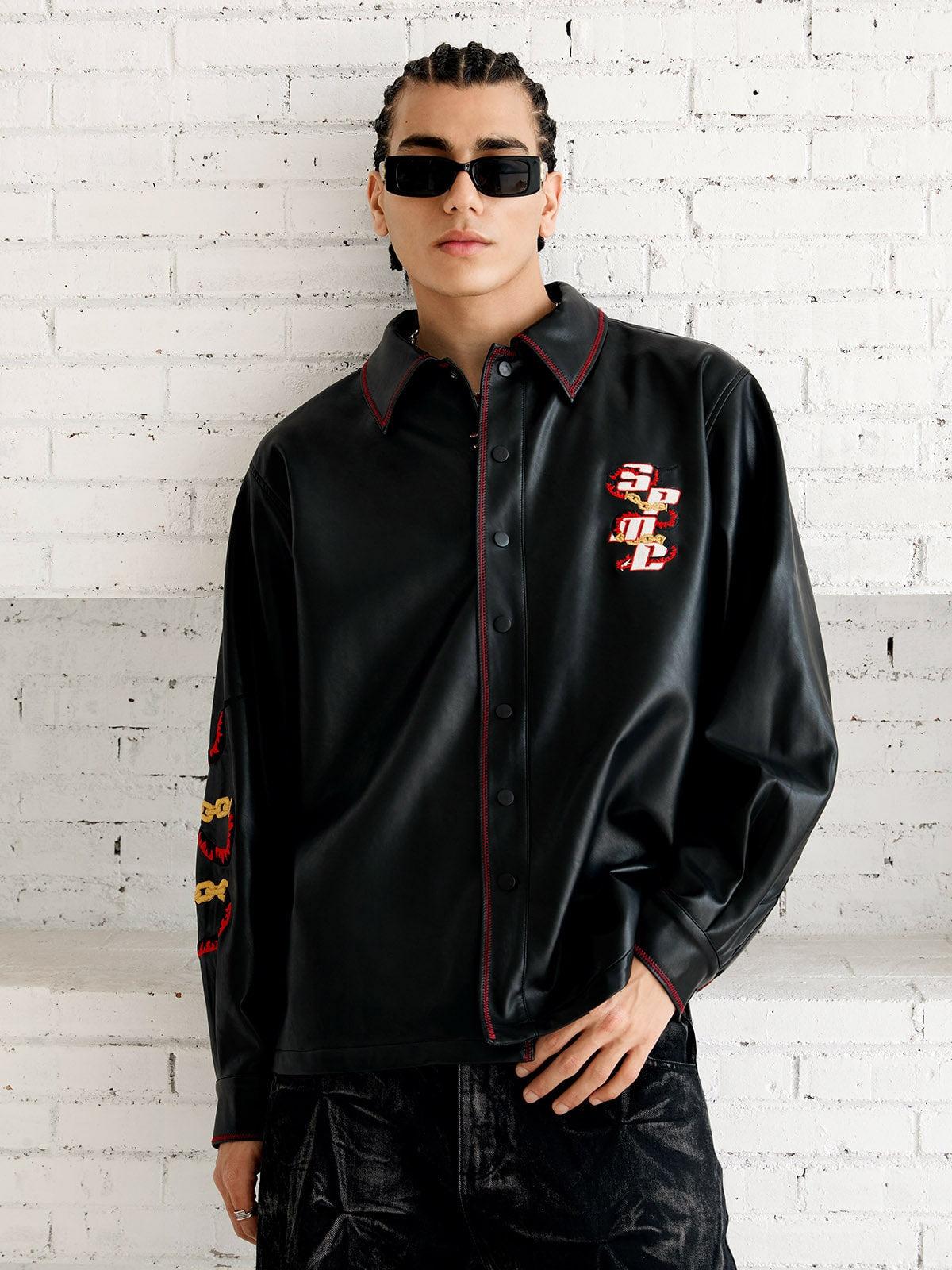 TALISHKO Original Embroidered Leather Shirt