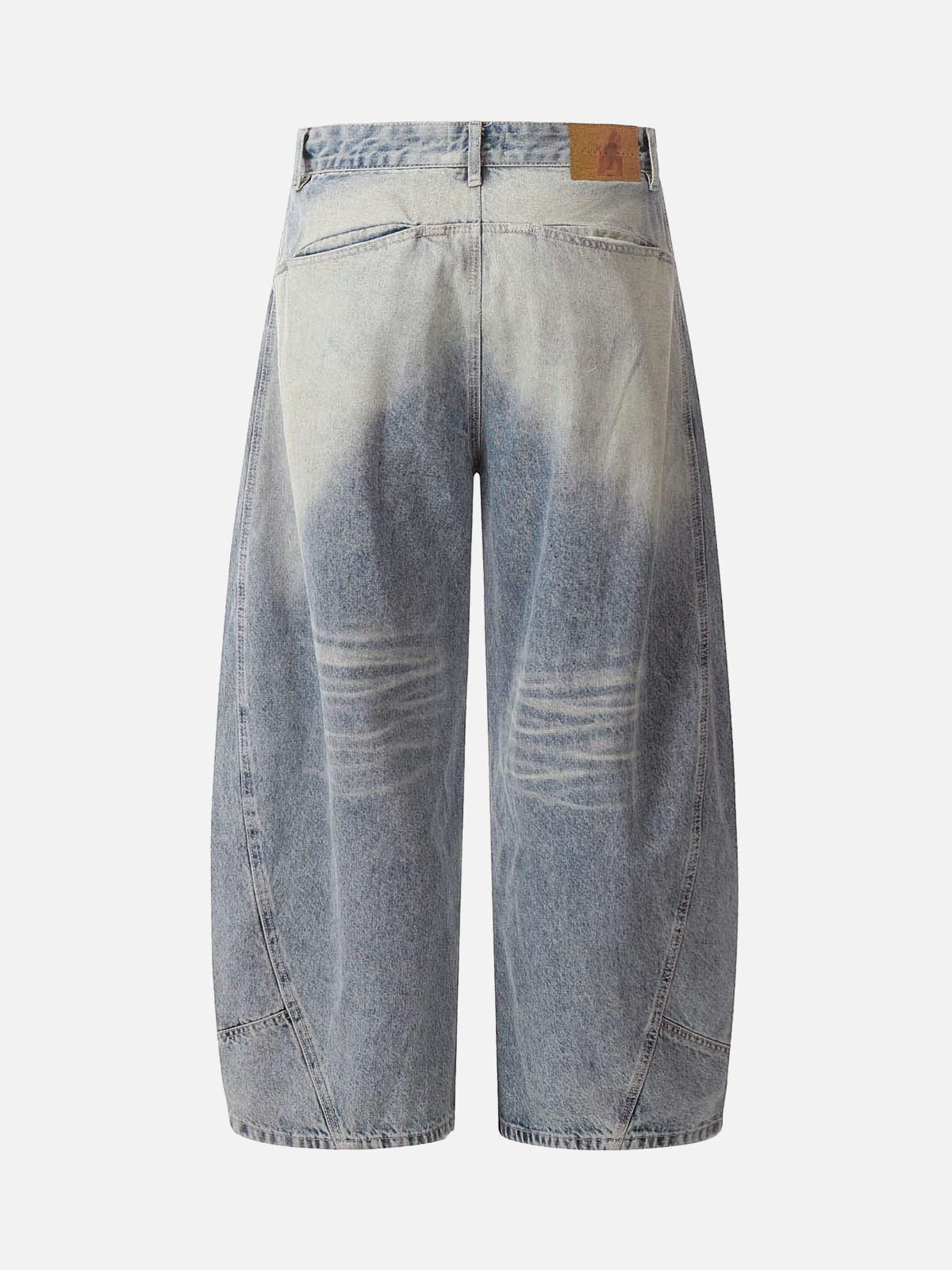TALISHKO Distressed Baggy Barrel Jeans