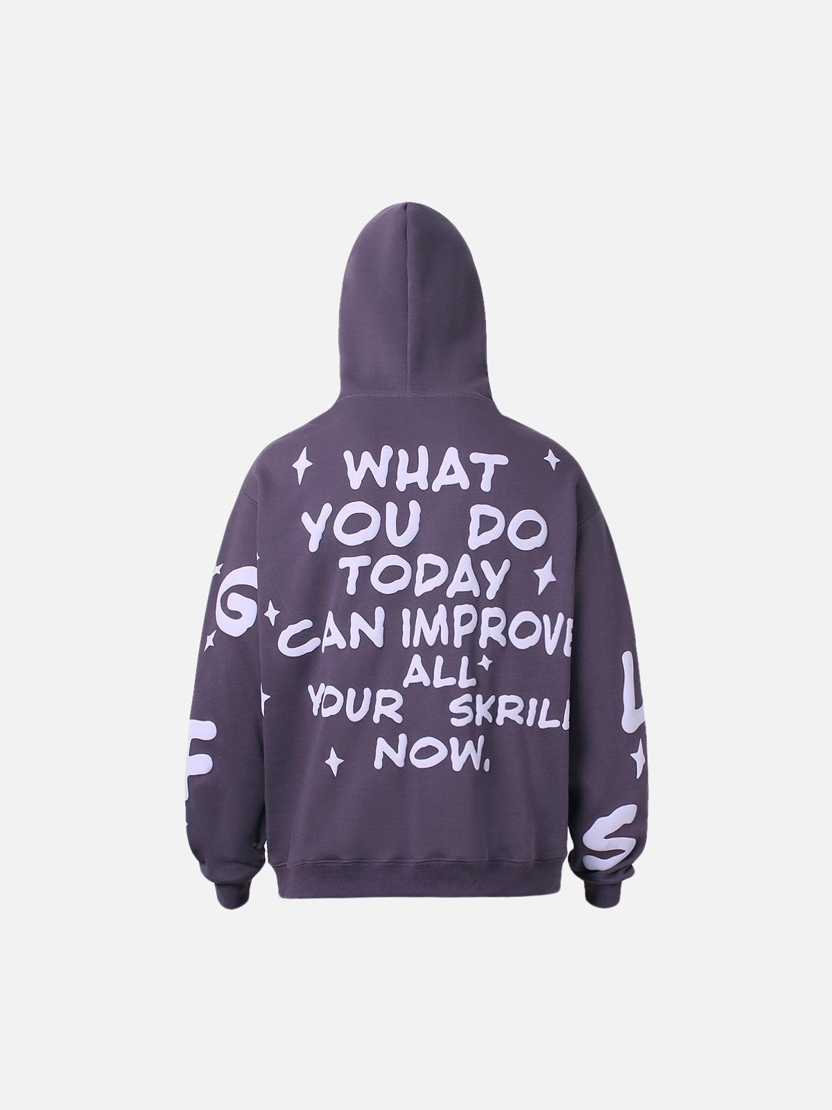 TALISHKO Foam Letter Hoodie