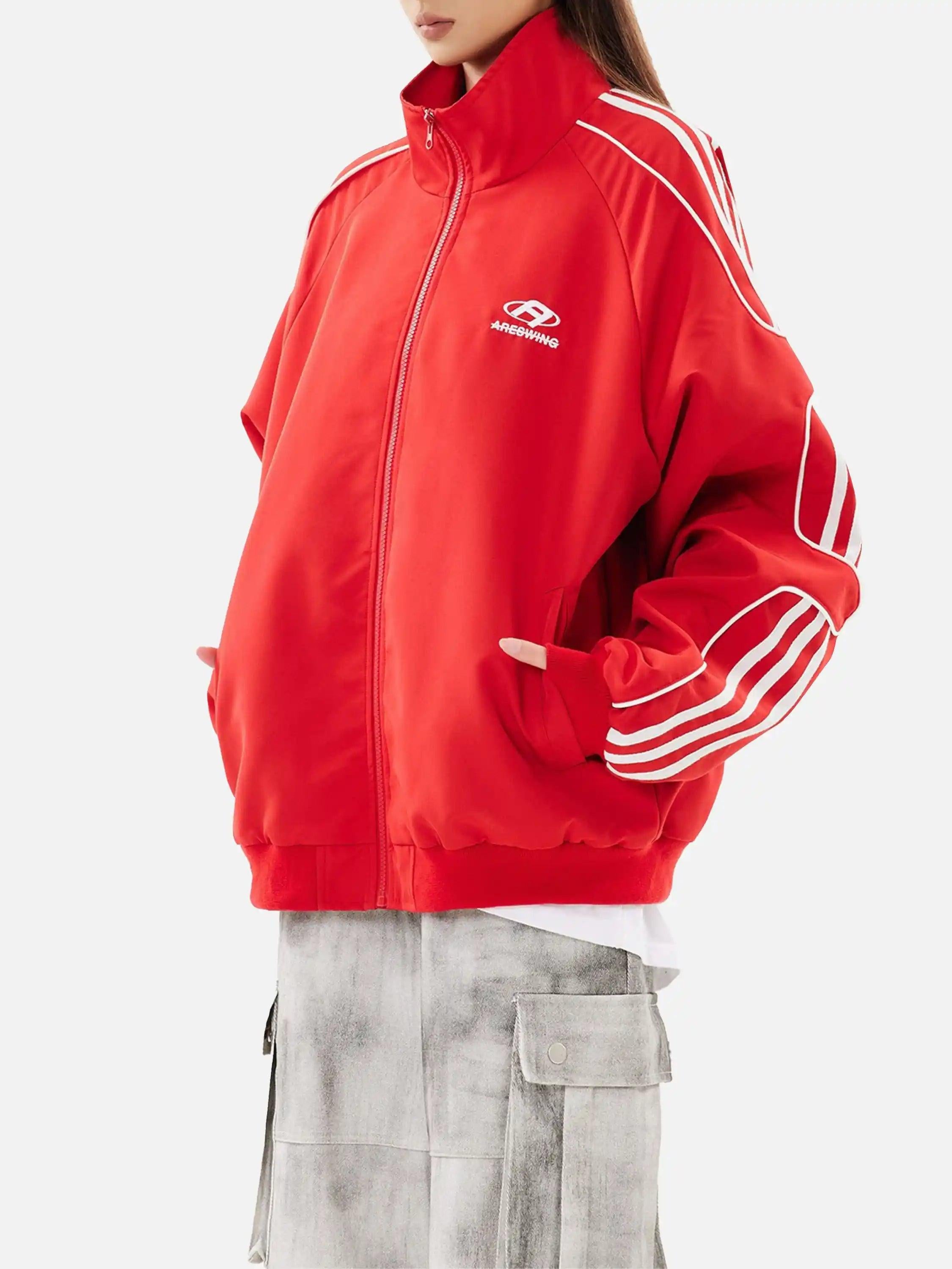 TALISHKO American Retro Patchwork Sports Jacket