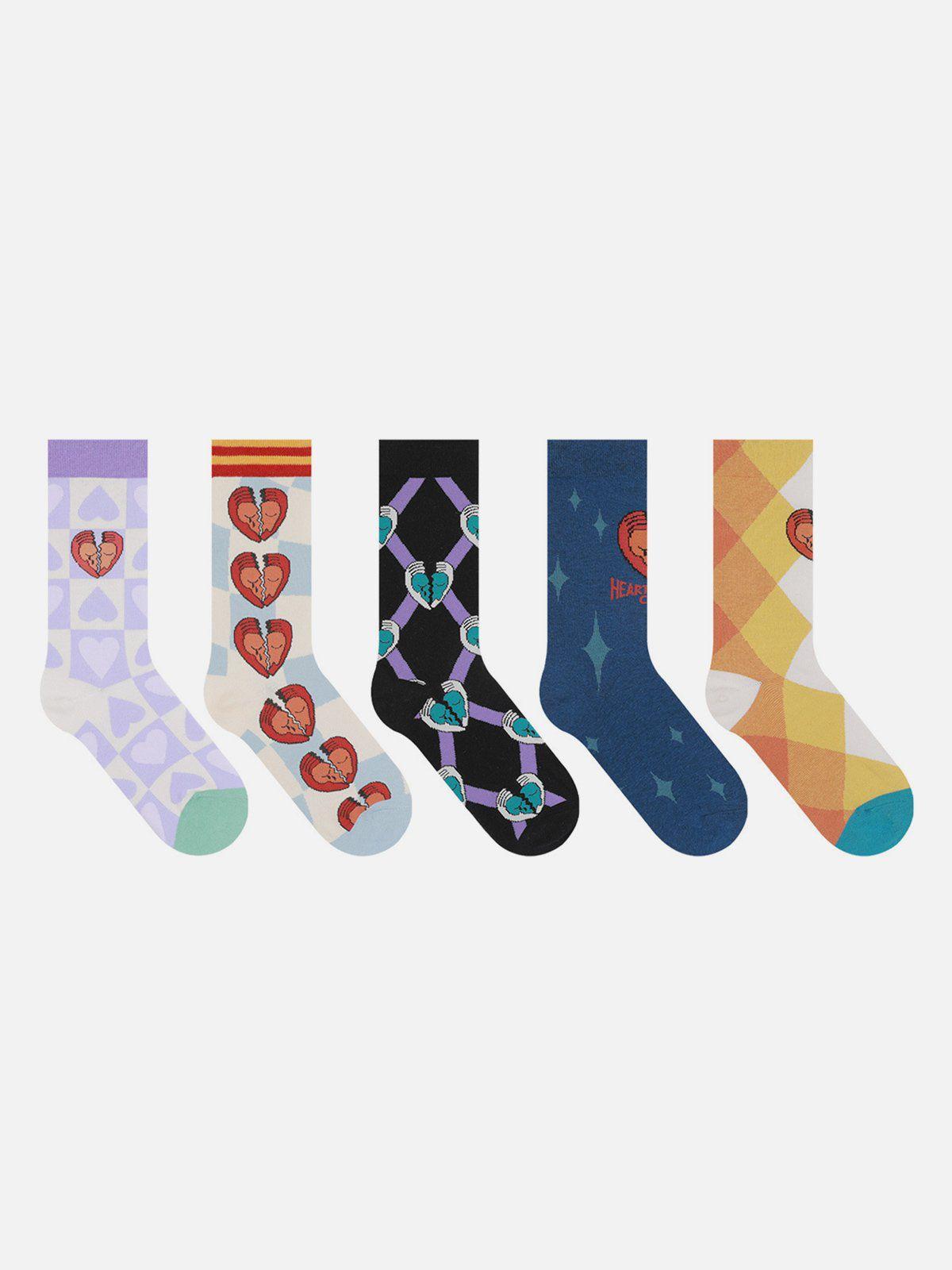 TALISHKO Color Block Gradient Socks