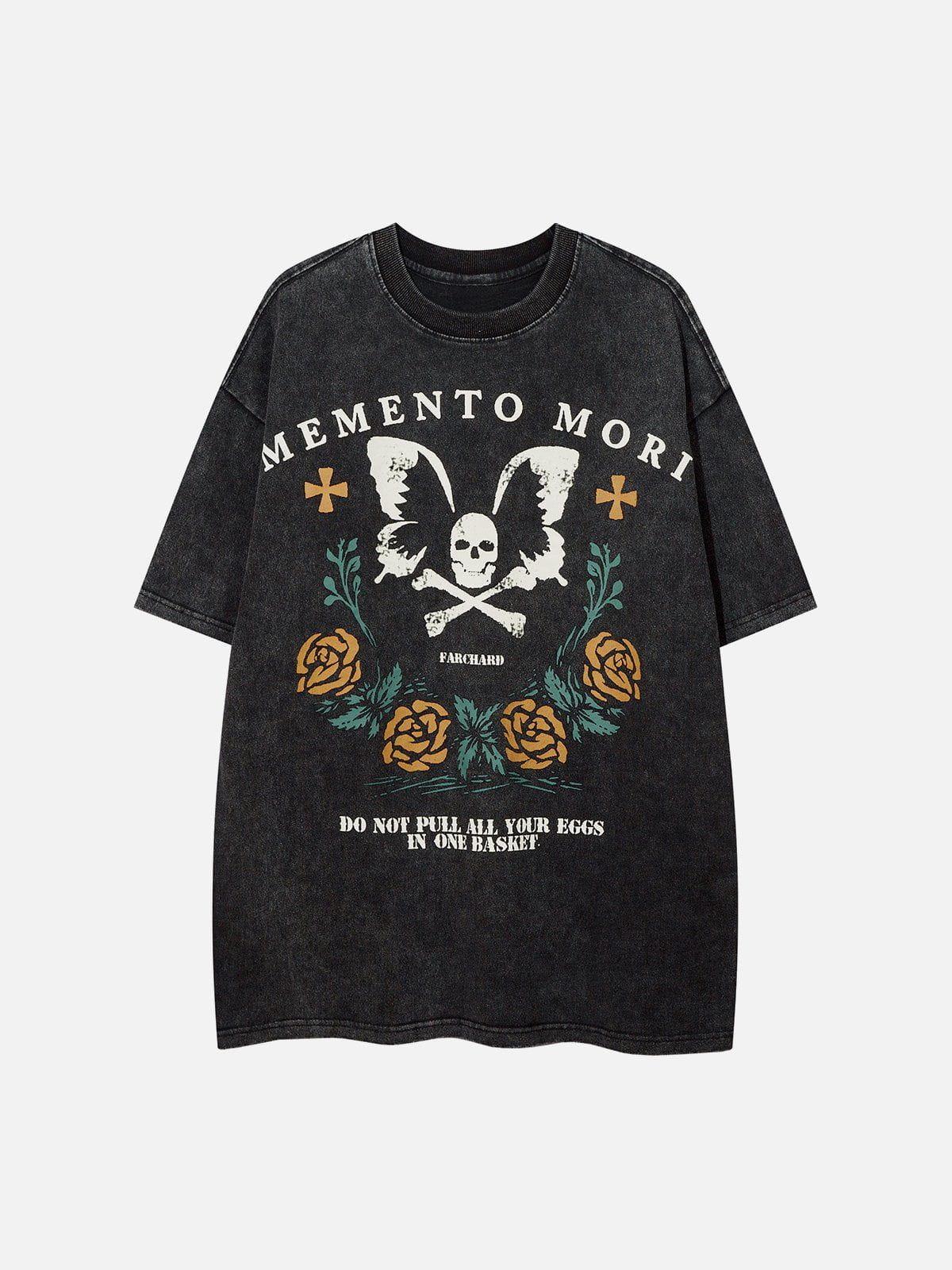 TALISHKO Butterfly Skull Print Tee