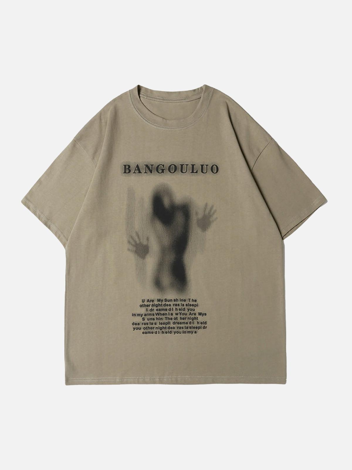 TALISHKO Dark Silhouette Print T-Shirt
