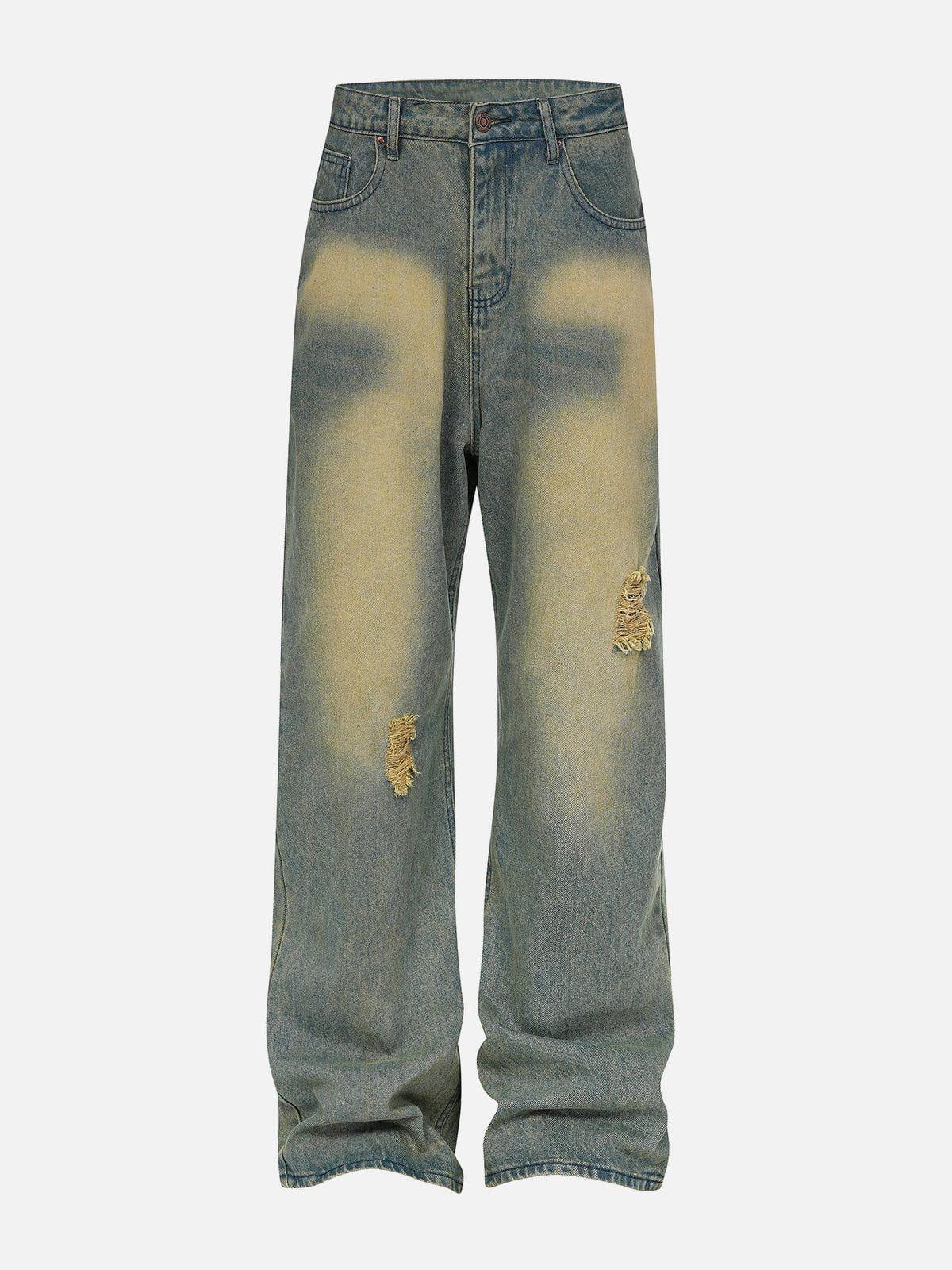 TALISHKO Mud Dyeing Loose Jeans