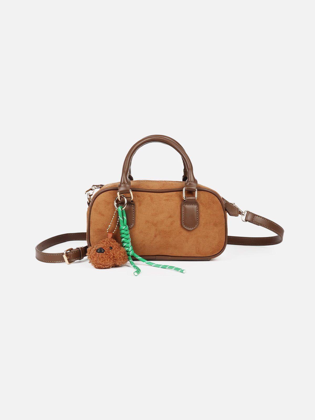 TALISHKO Plush Dog Suede Bag