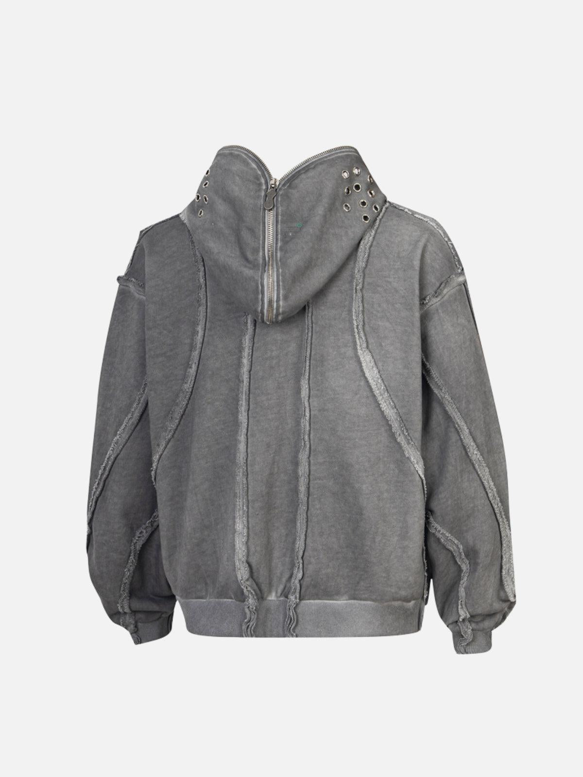 TALISHKO Heavyweight Batik Washed Distressed Hoodie