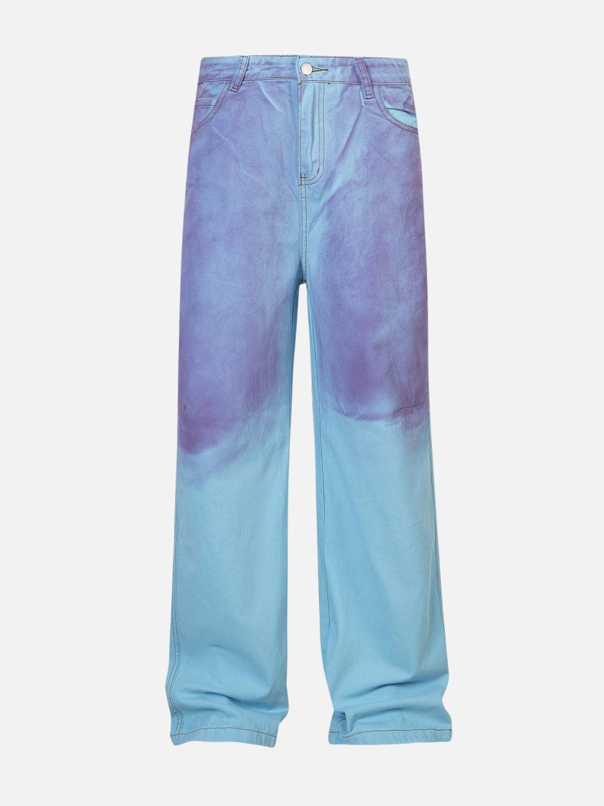 TALISHKO Blue Purple Loose Jeans