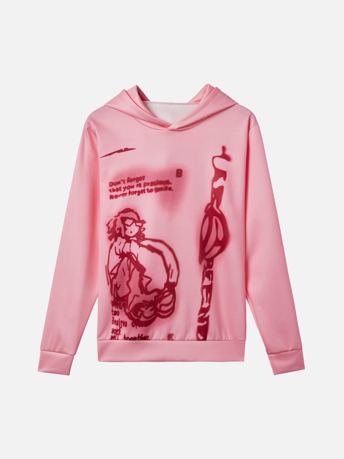 TALISHKO Line Painted Character Hoodie