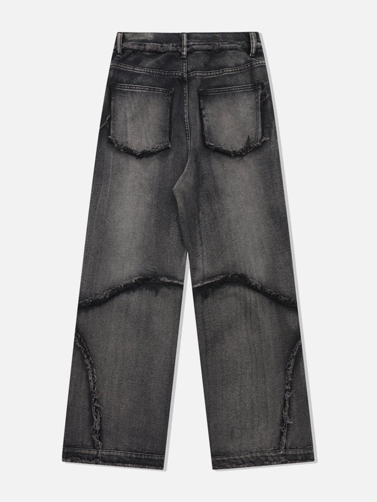 TALISHKO Multi Fringe Washed Jeans