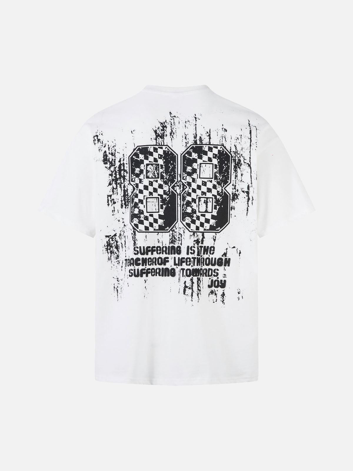TALISHKO Retro Graffiti Lettering T-Shirt