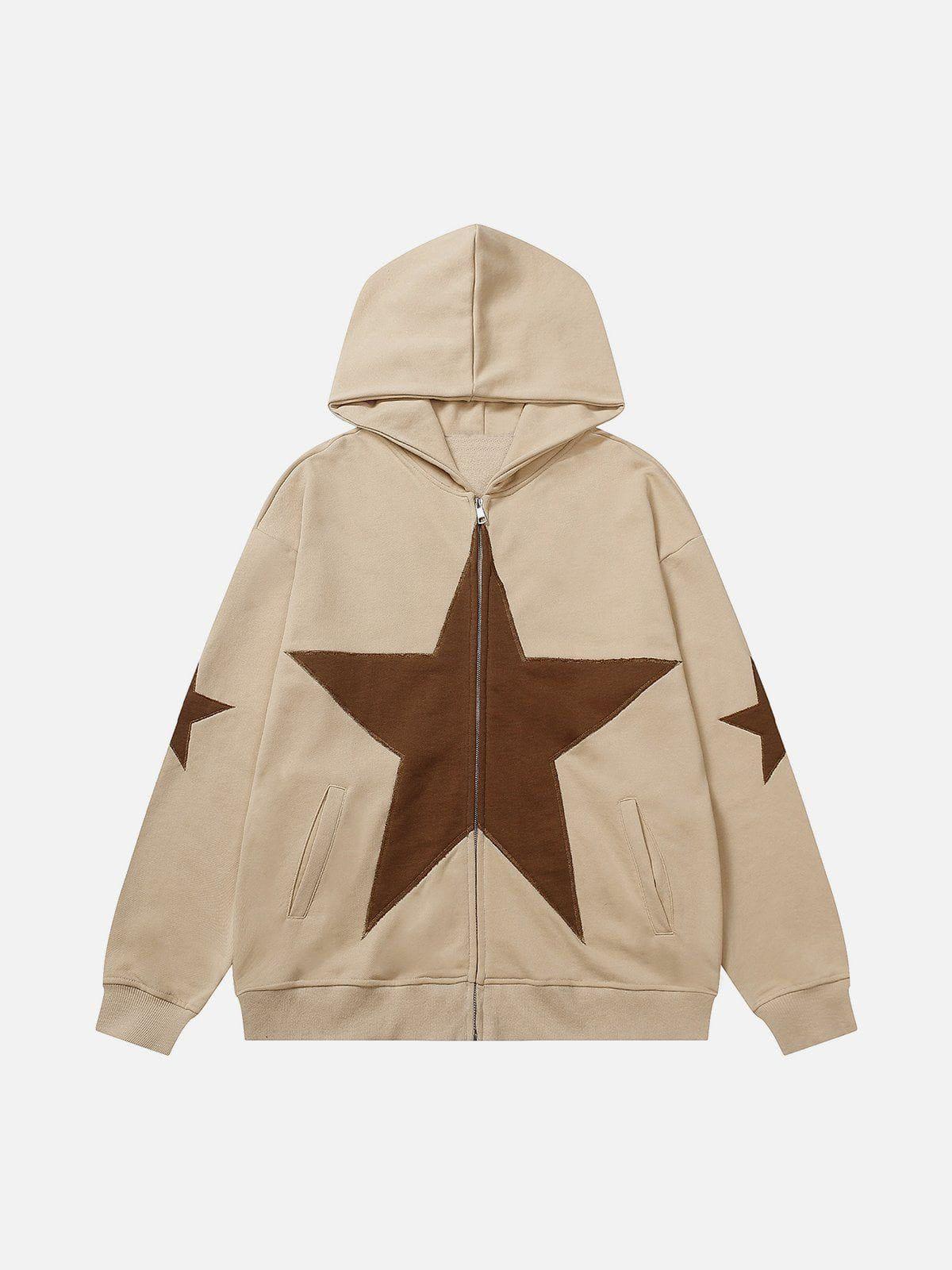 TALISHKO Star Graphic Print Hoodie