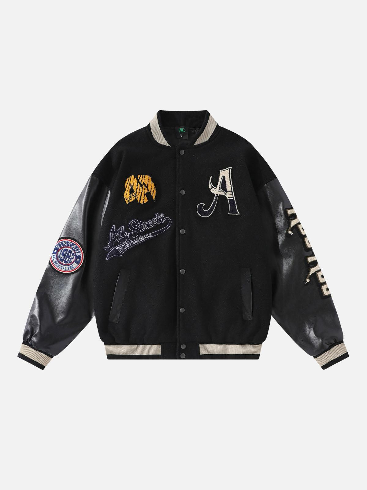 TALISHKO Vintage Embroidered Baseball Jacket