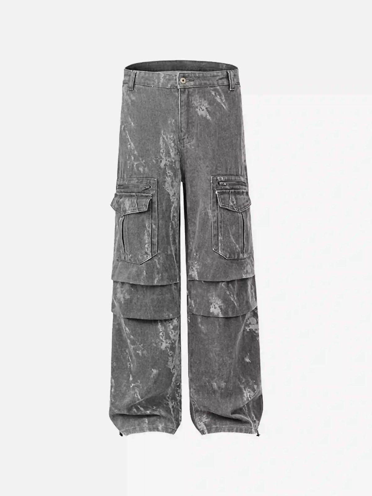TALISHKO American Retro Style Multi-Pocket Overalls