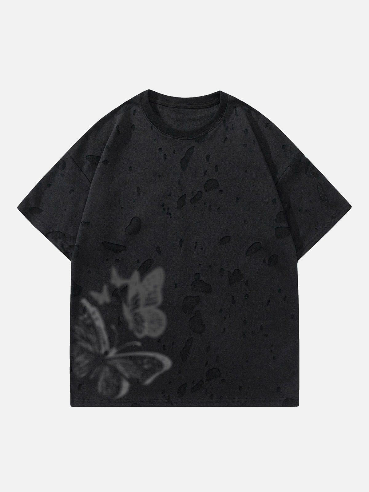 TALISHKO Distressed Butterfly Tee