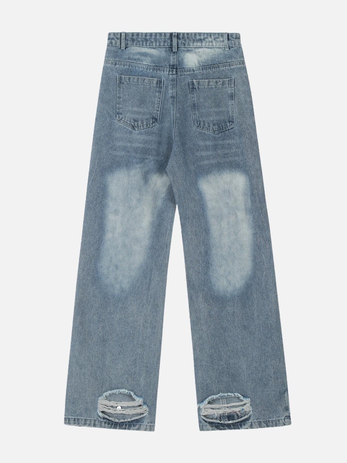 TALISHKO Circle Cut-Out Jeans