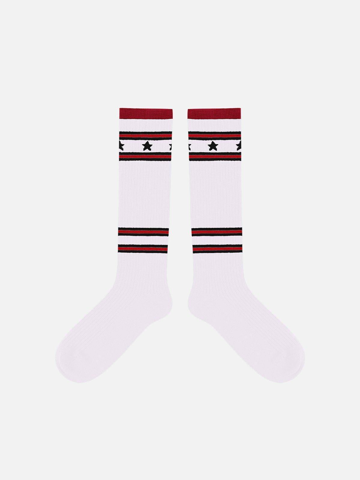 TALISHKO Vintage Stripe Star Graphic Socks