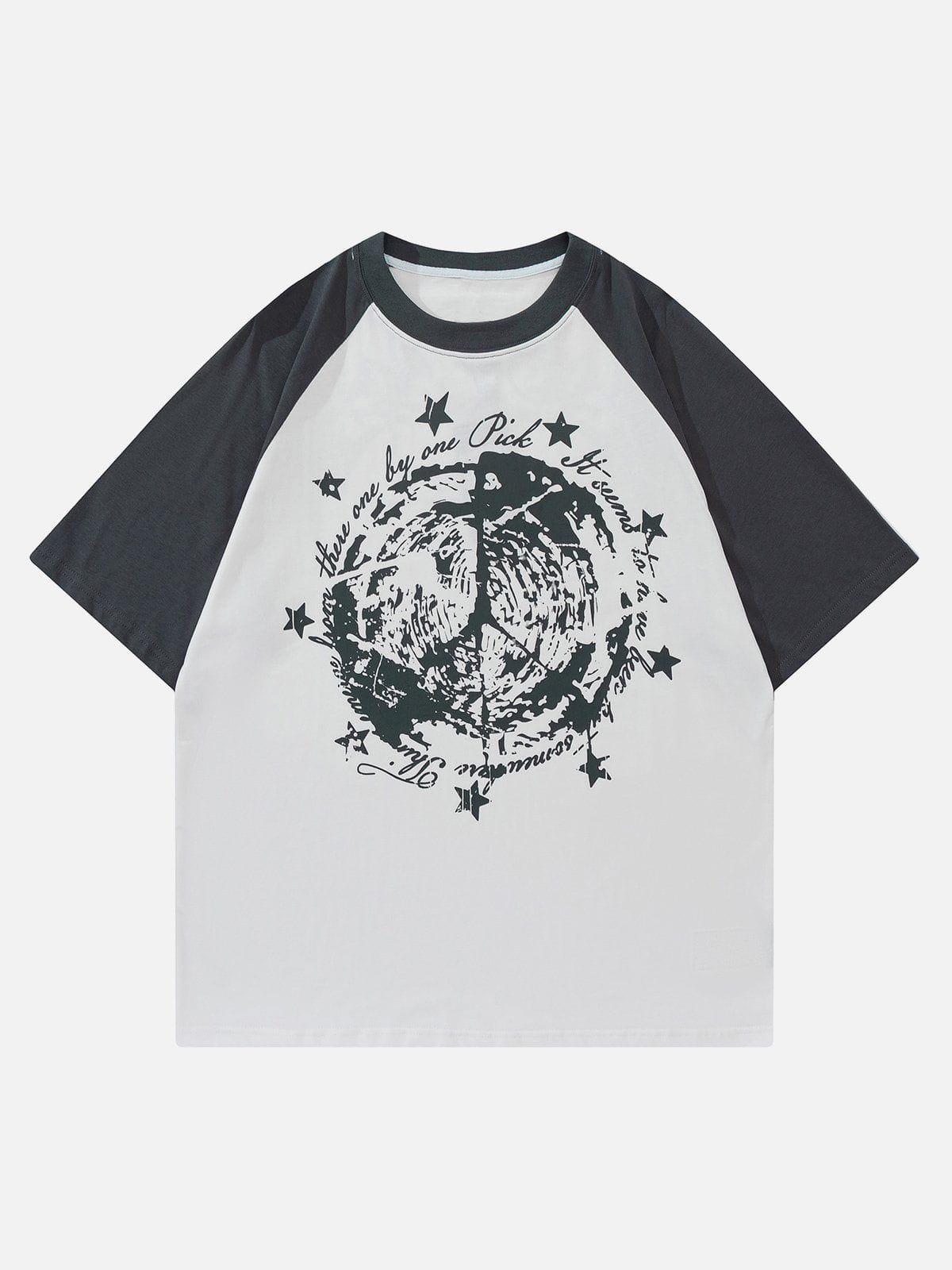 TALISHKO Star Gothic Leeter Print Tee