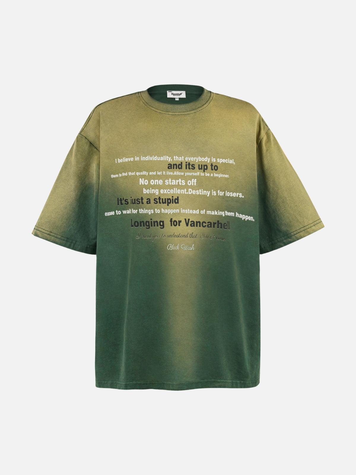 TALISHKO Philosophic Threads Typographic Statement Tee
