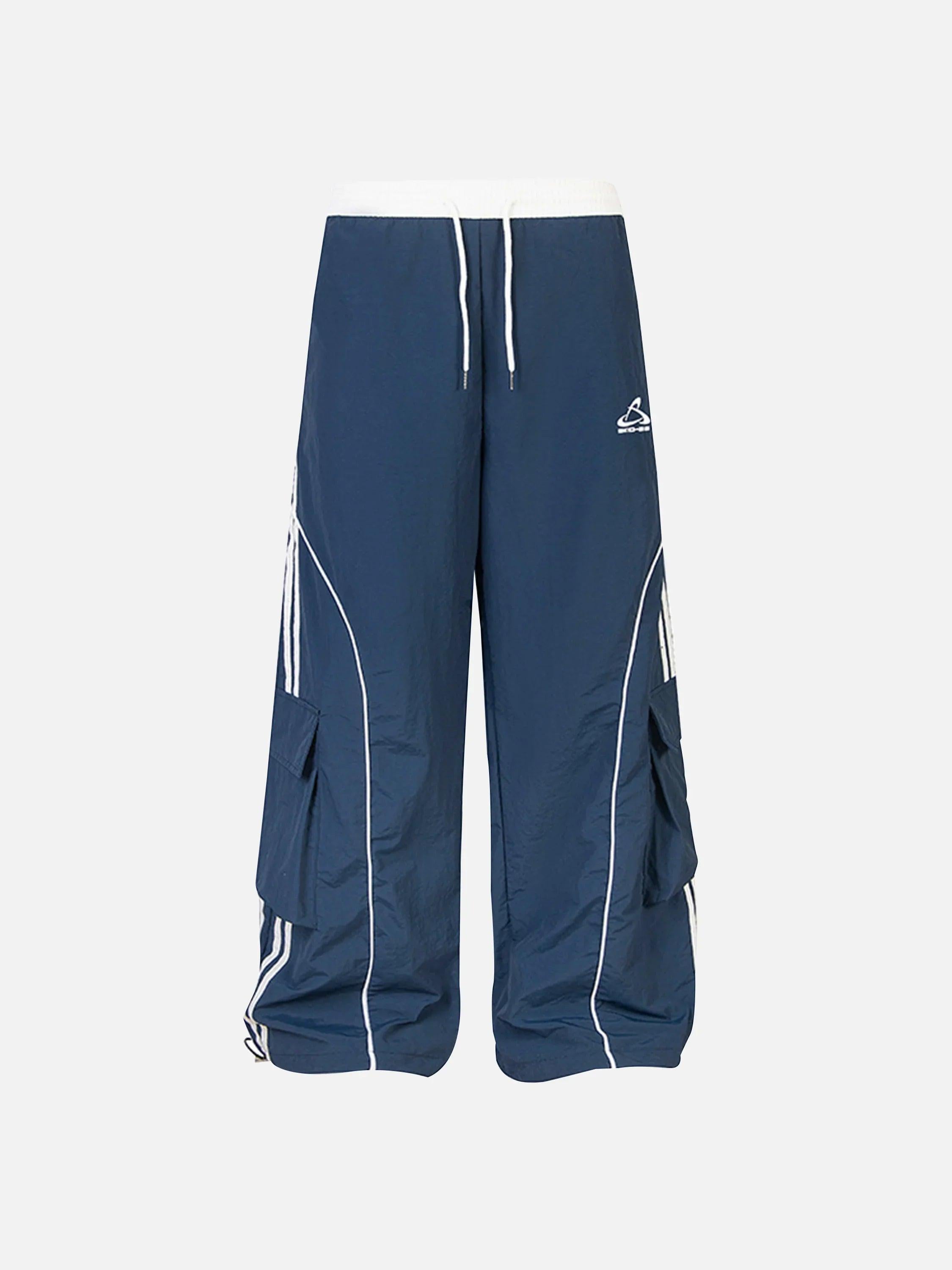 TALISHKO Contrast Striped Drawstring Sweatpants