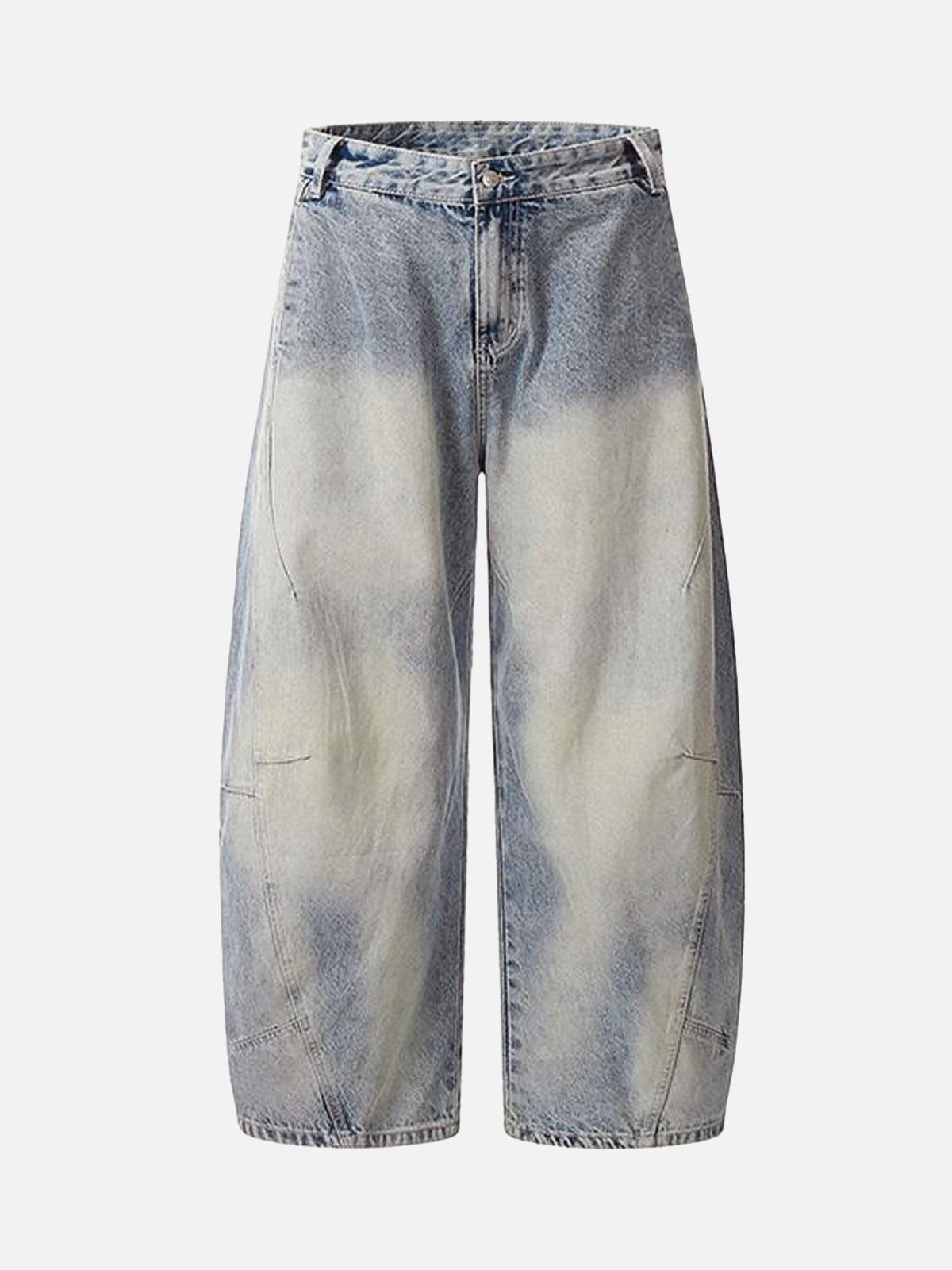 TALISHKO Distressed Baggy Barrel Jeans