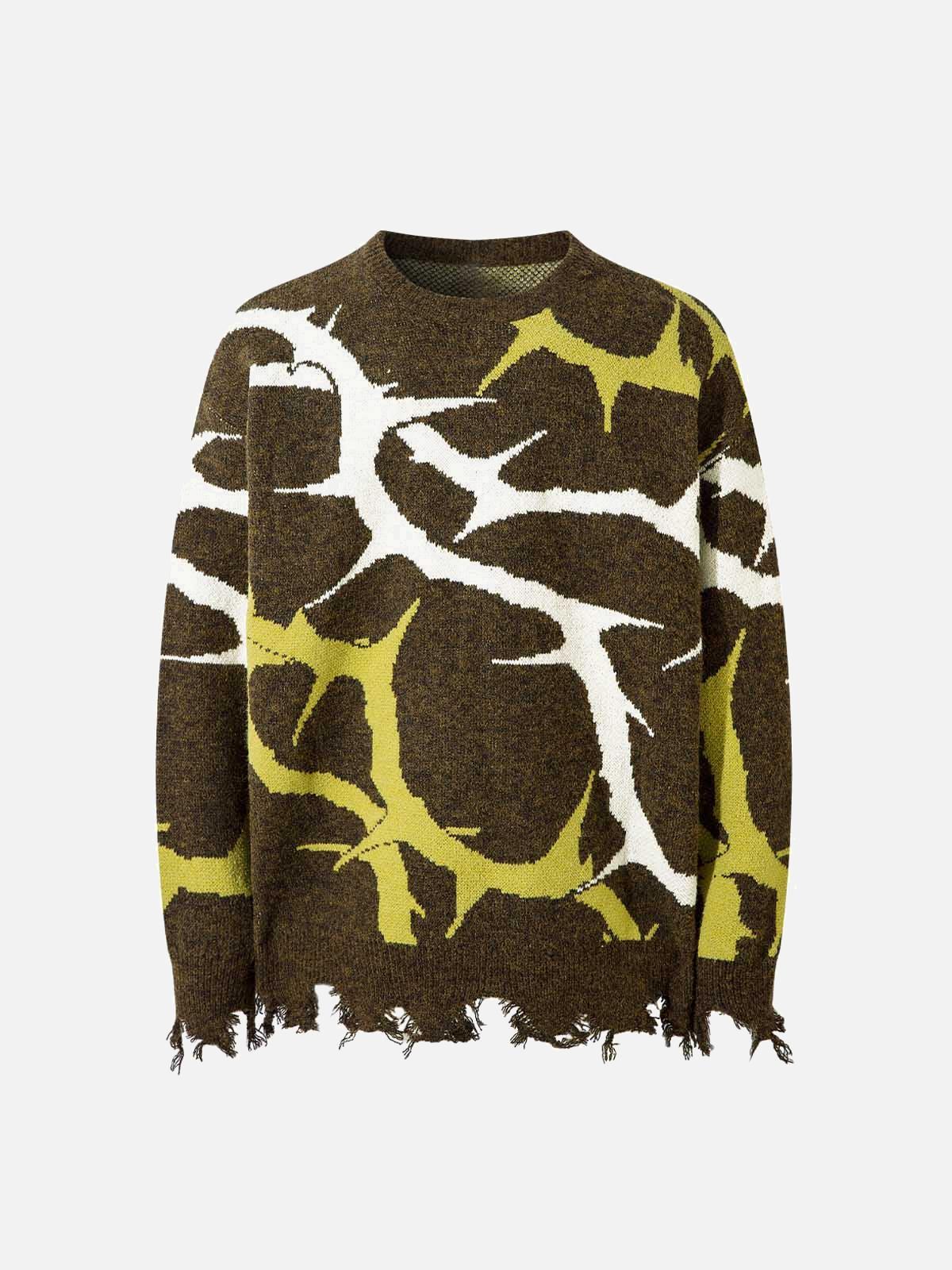 TALISHKO Thorn Destroyed Sweater