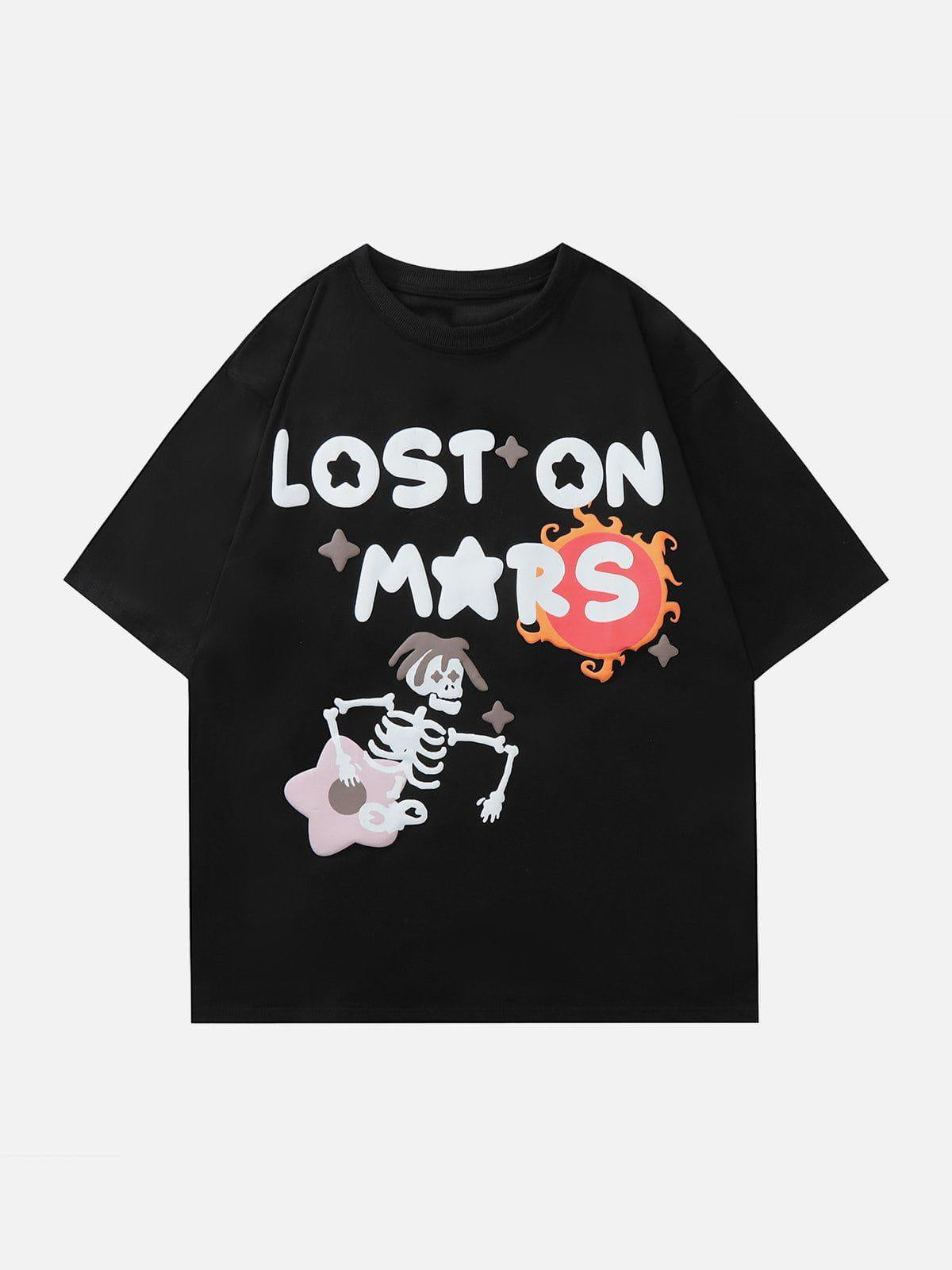 TALISHKO Flower Skeleton Graphic Tee
