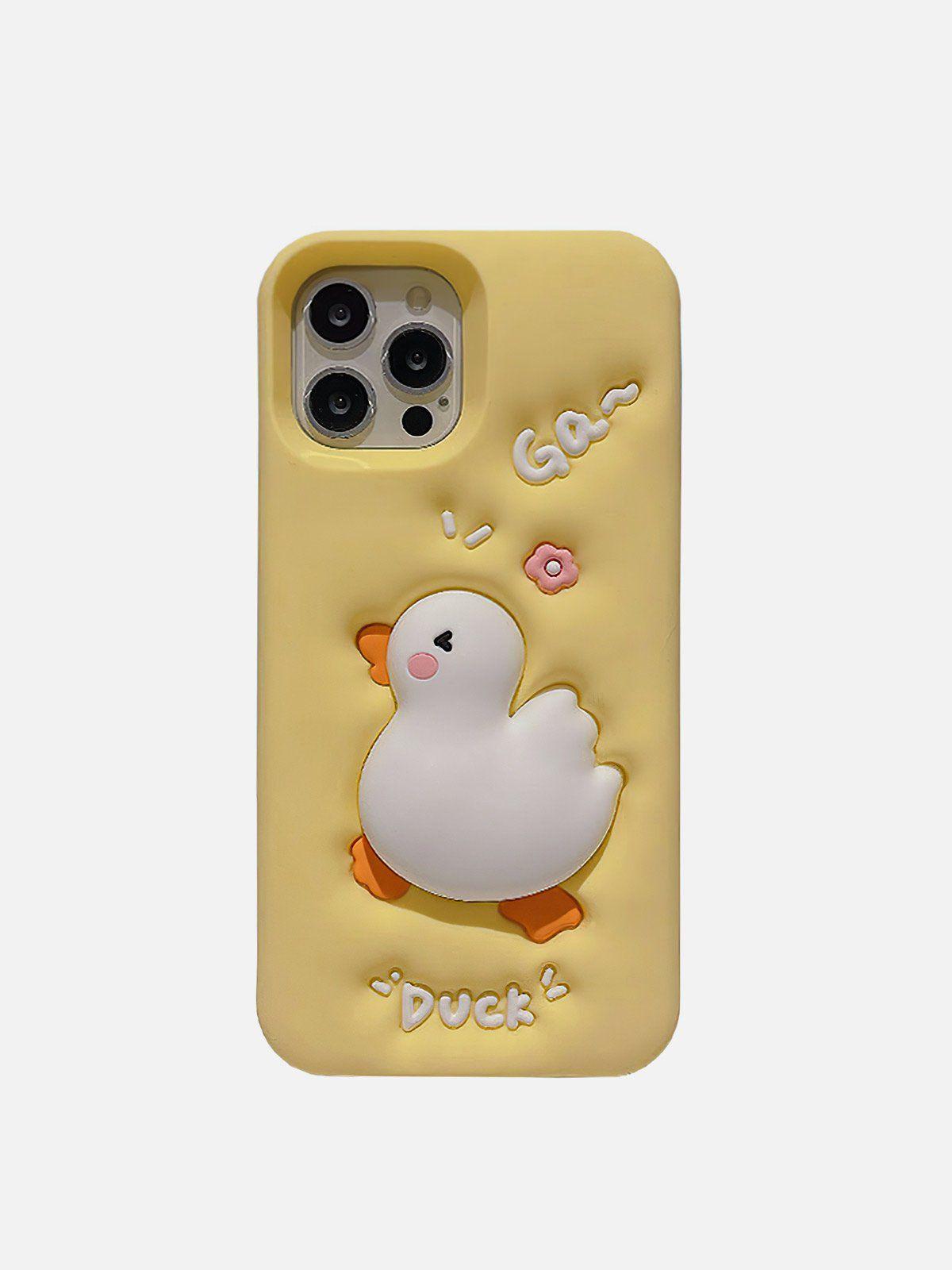 TALISHKO Cute 3D Duck Phone Case