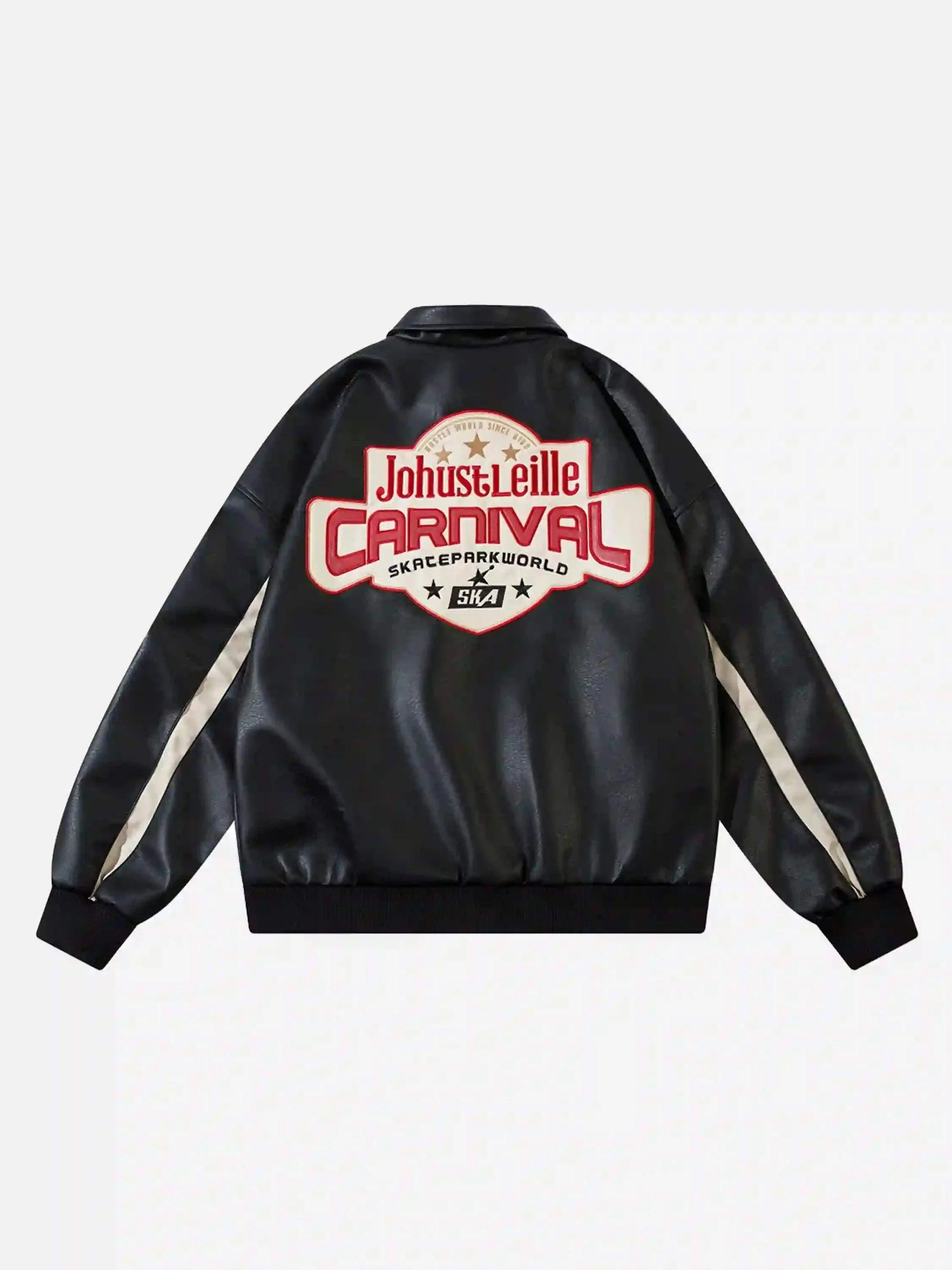 TALISHKO American Retro Patchwork Motorcycle Jacket