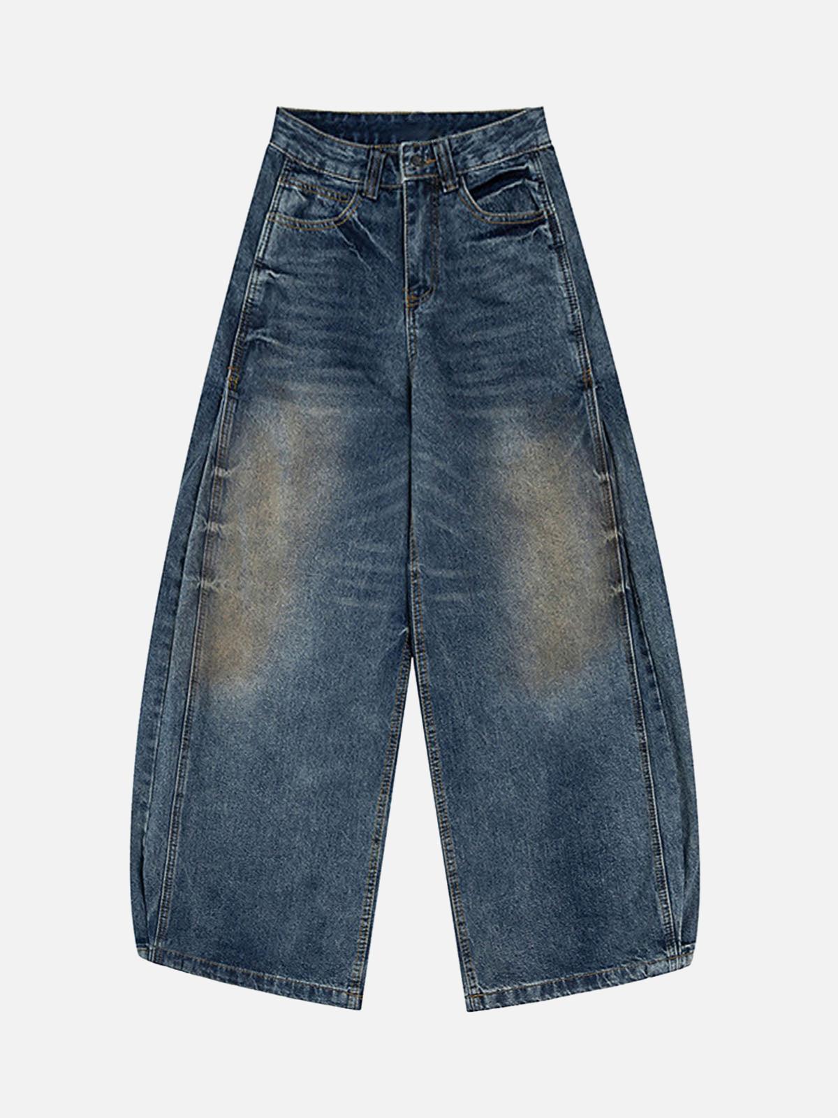 TALISHKO Cleanfit Washed Barrel Jeans