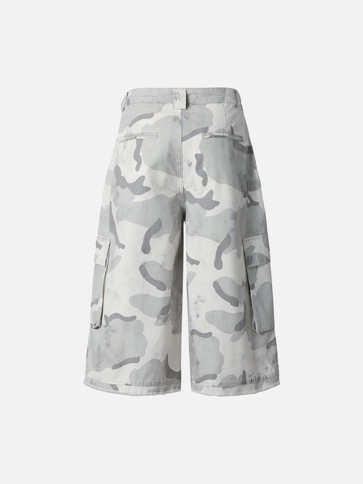 TALISHKO Camouflage Multi-Pocket Cargo Shorts