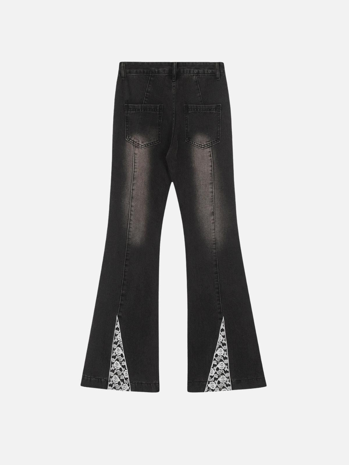 TALISHKO Bow Butterfly Washed Jeans