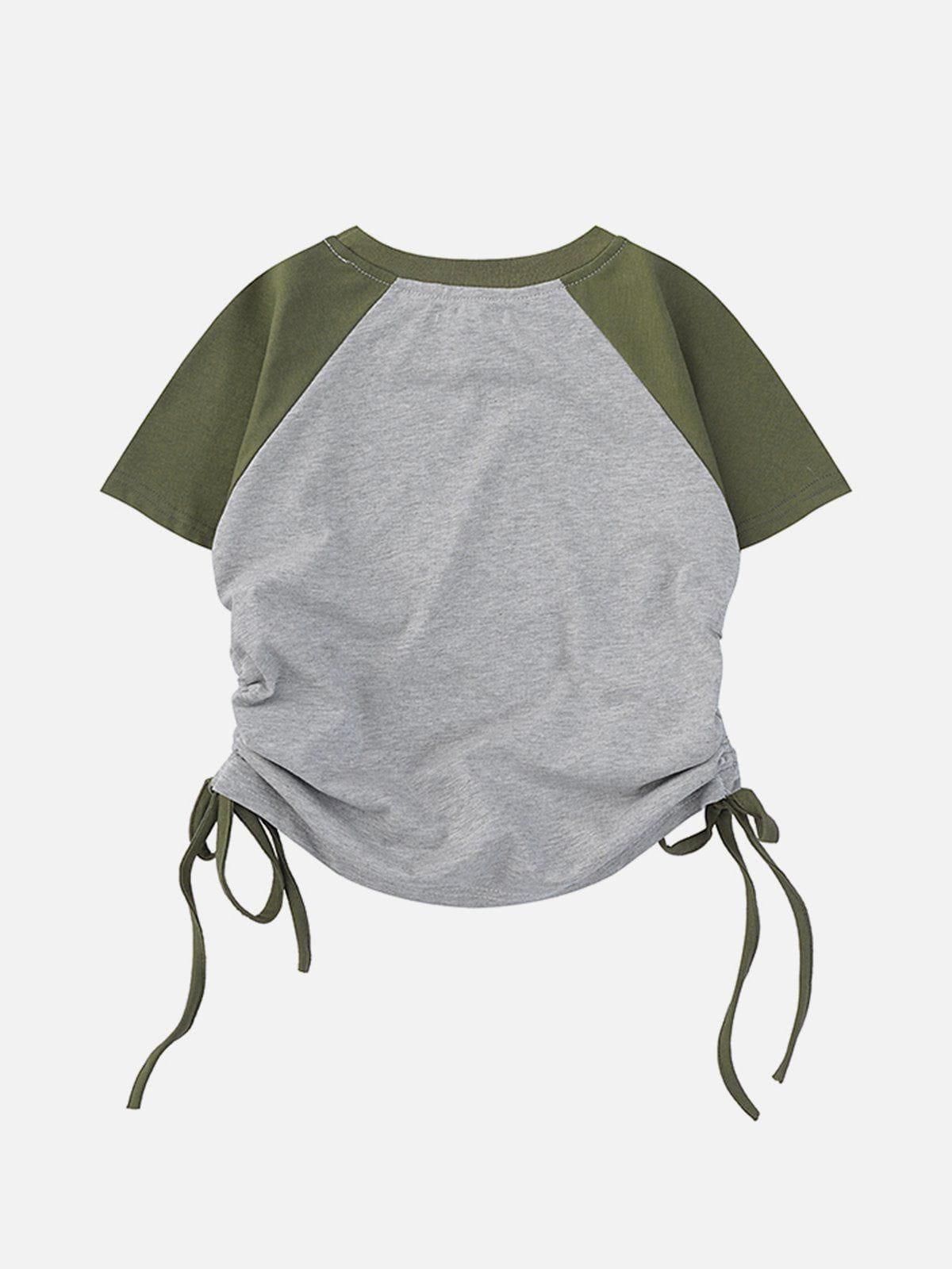 TALISHKO Star Printing Drawstring Tee