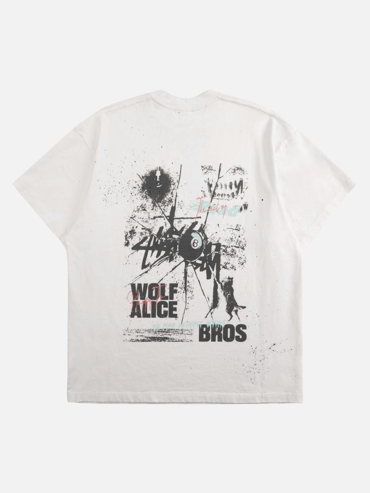TALISHKO Retro Washed Printed T-Shirt