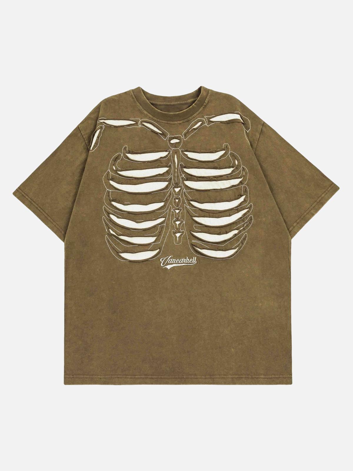 TALISHKO Dark Bones Washed Short-Sleeved T-Shirt