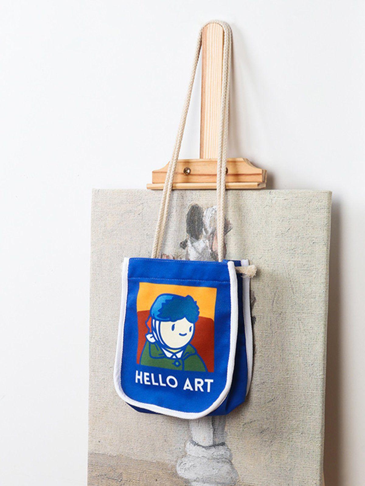 TALISHKO Van Gogh Cartoon Printed Crossbody Bag