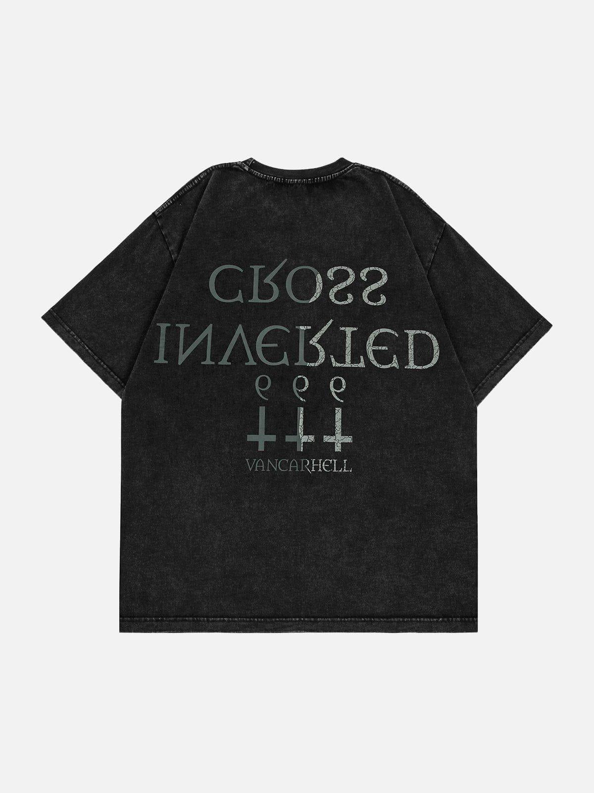 TALISHKO Inverted Cross Print Tee