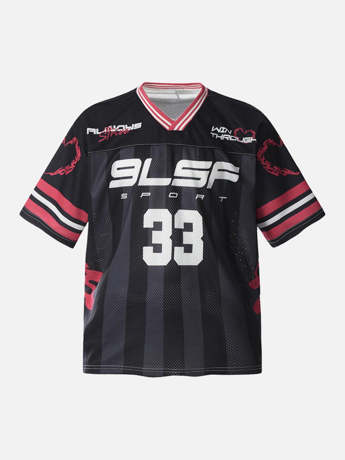 TALISHKO Sport Jersey V-Neck T-Shirt