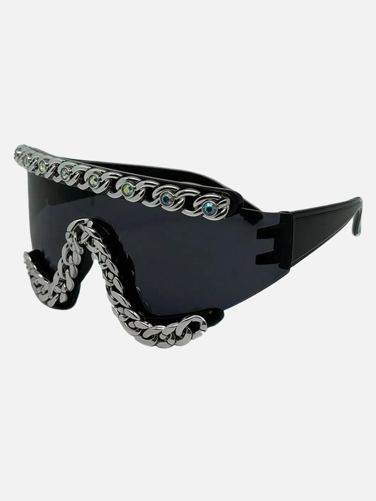 TALISHKO Chain-Embellished Sunglasses
