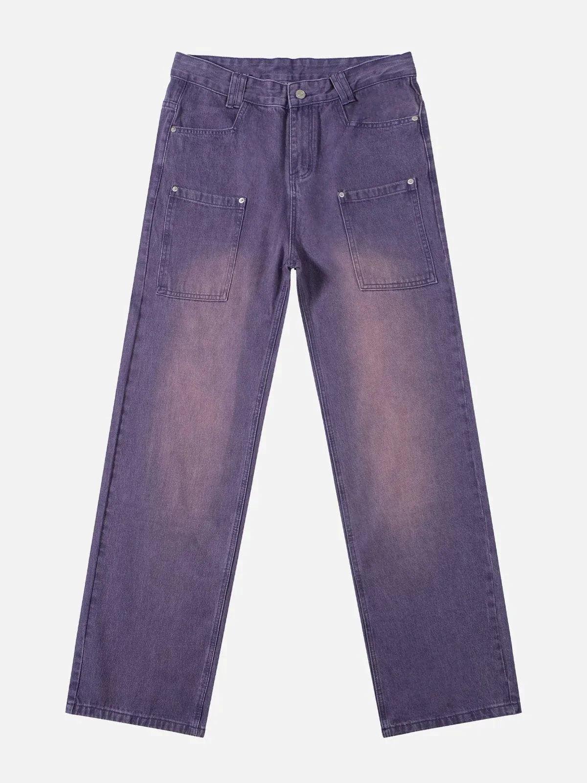 TALISHKO Vintage Solid Gradient Jeans