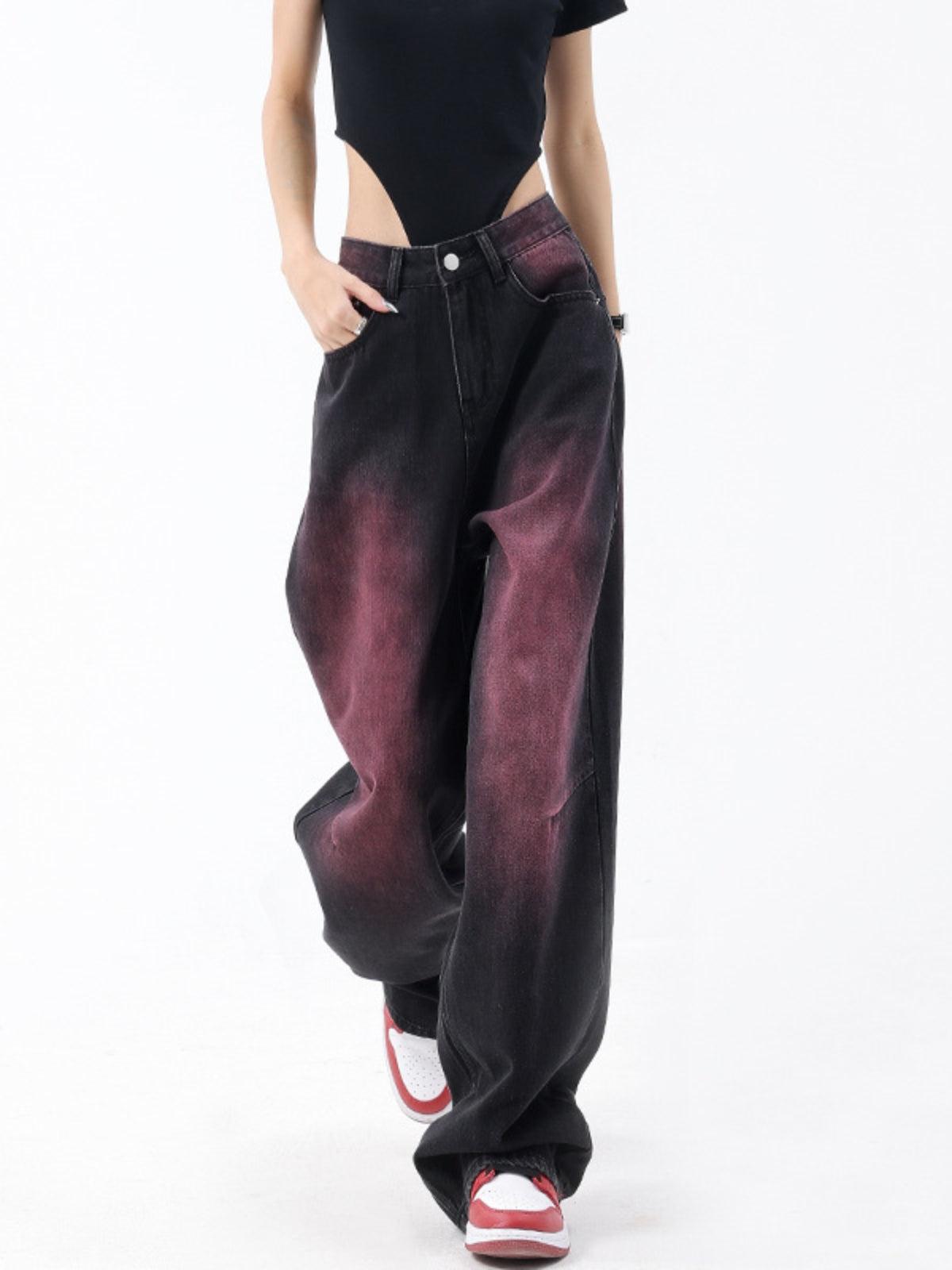 TALISHKO Tie Dye Washed Jeans