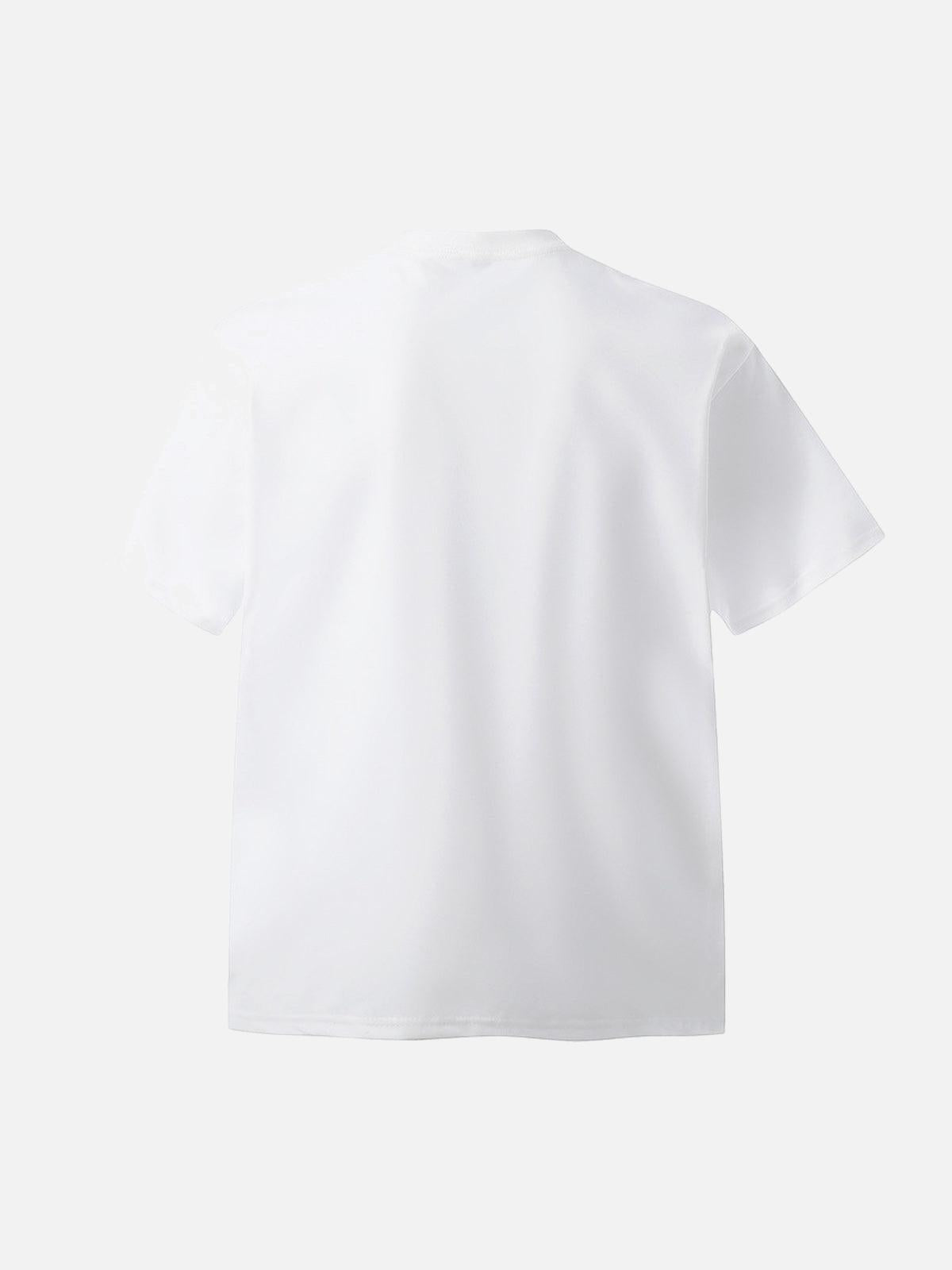 TALISHKO White Tiger Print T-Shirt