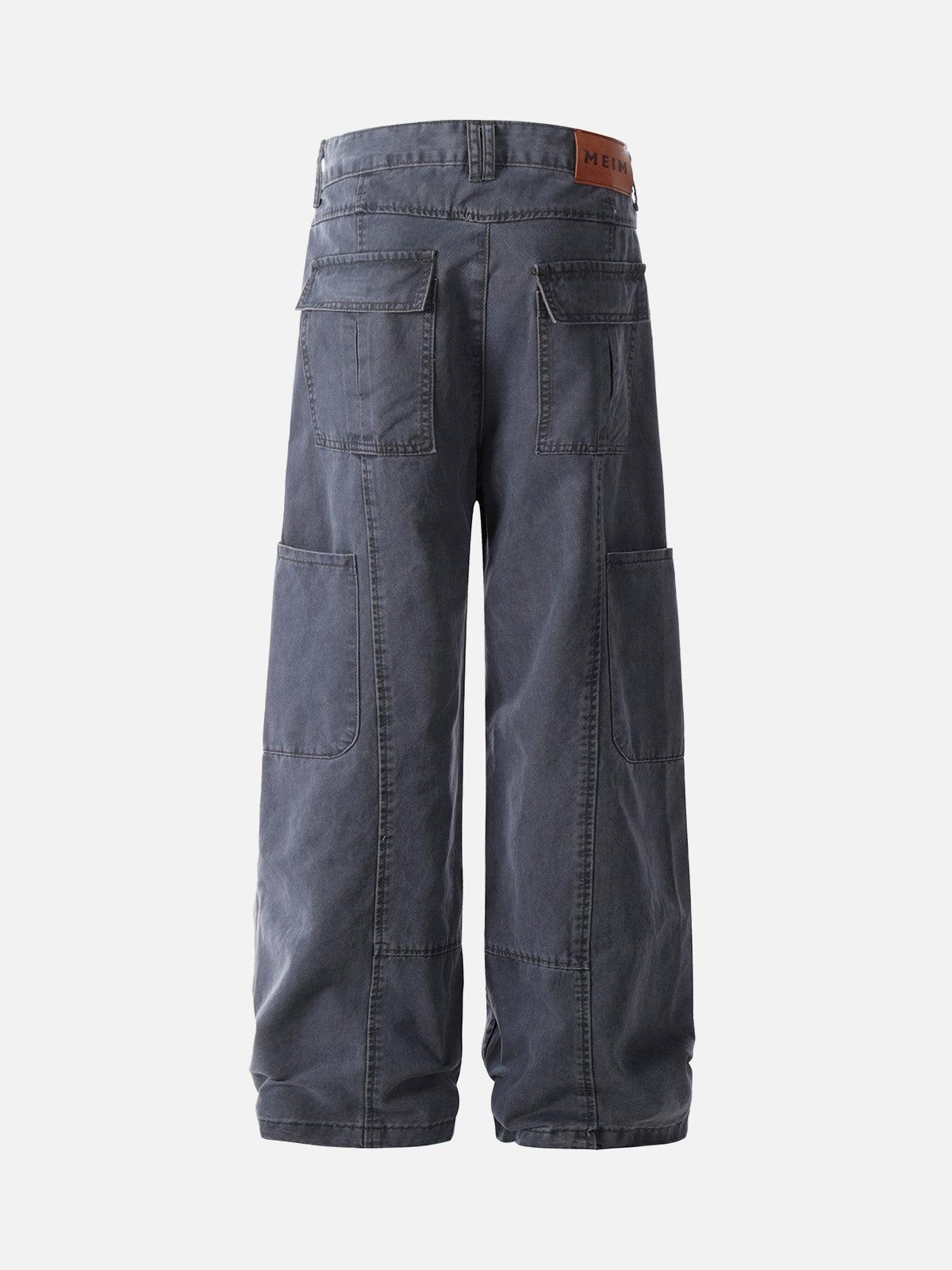 TALISHKO Deconstructed Split Straight Leg Jeans