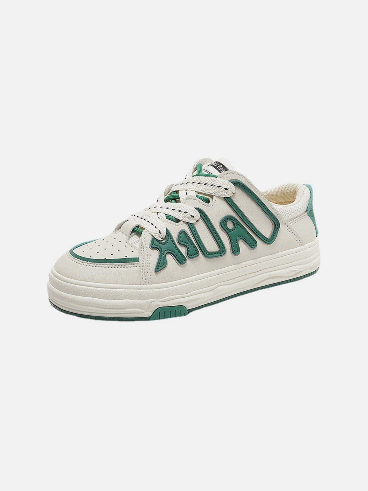 TALISHKO Dissolving Sole Patchwork Skate Shoes