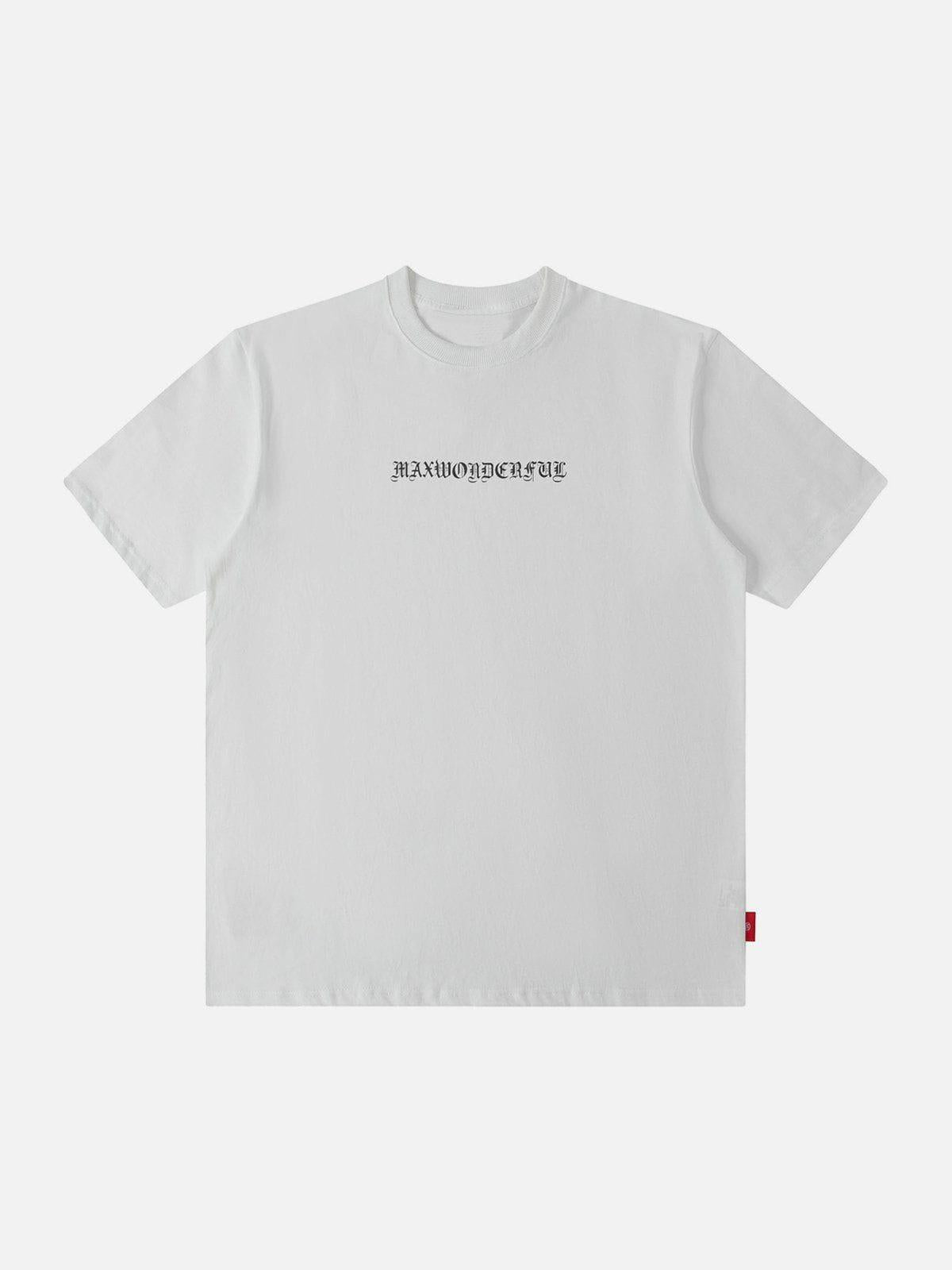 TALISHKO Ring Shaped Gothic Letter Print Tee