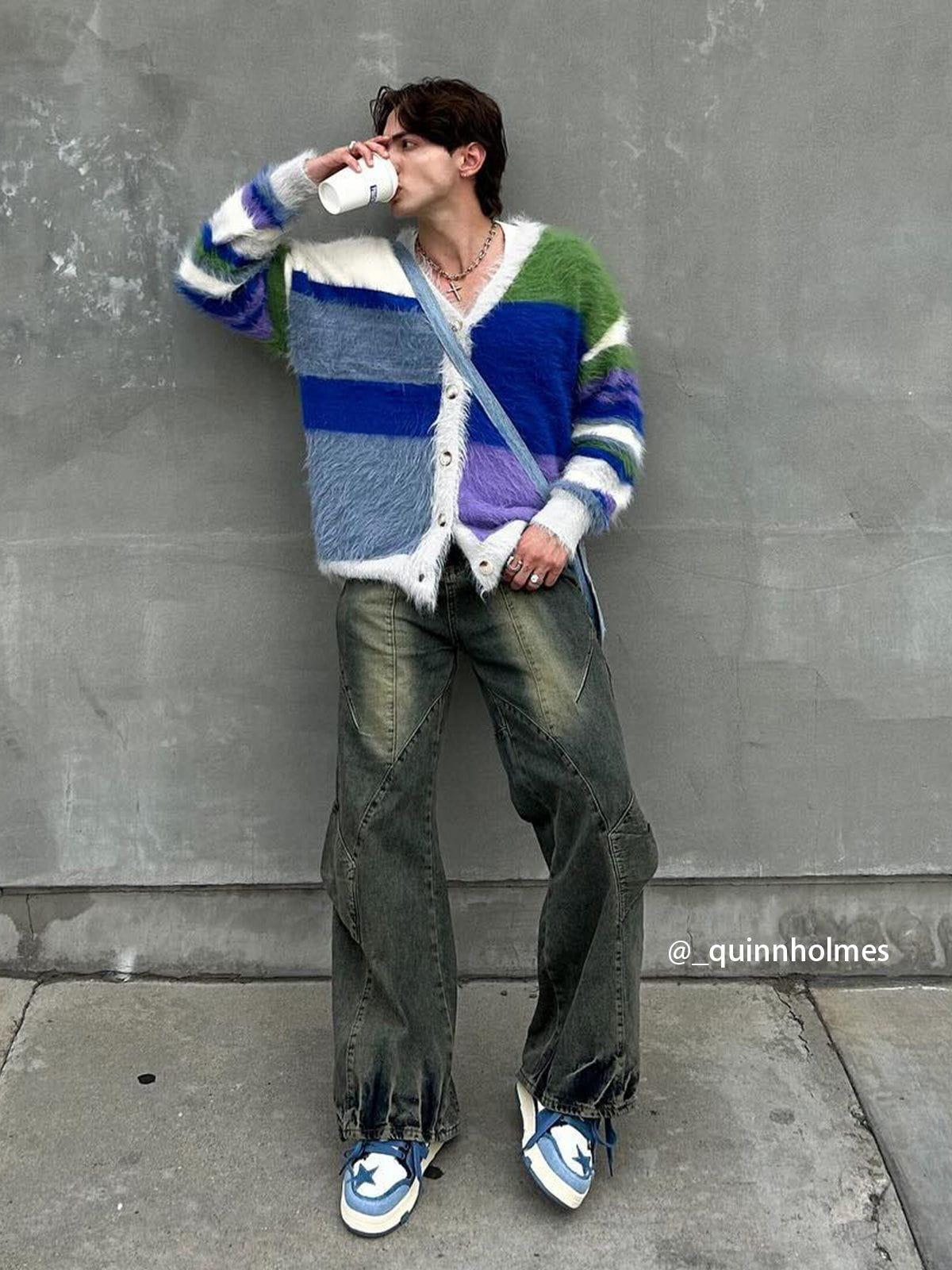 TALISHKO Patchwork Washed Jeans