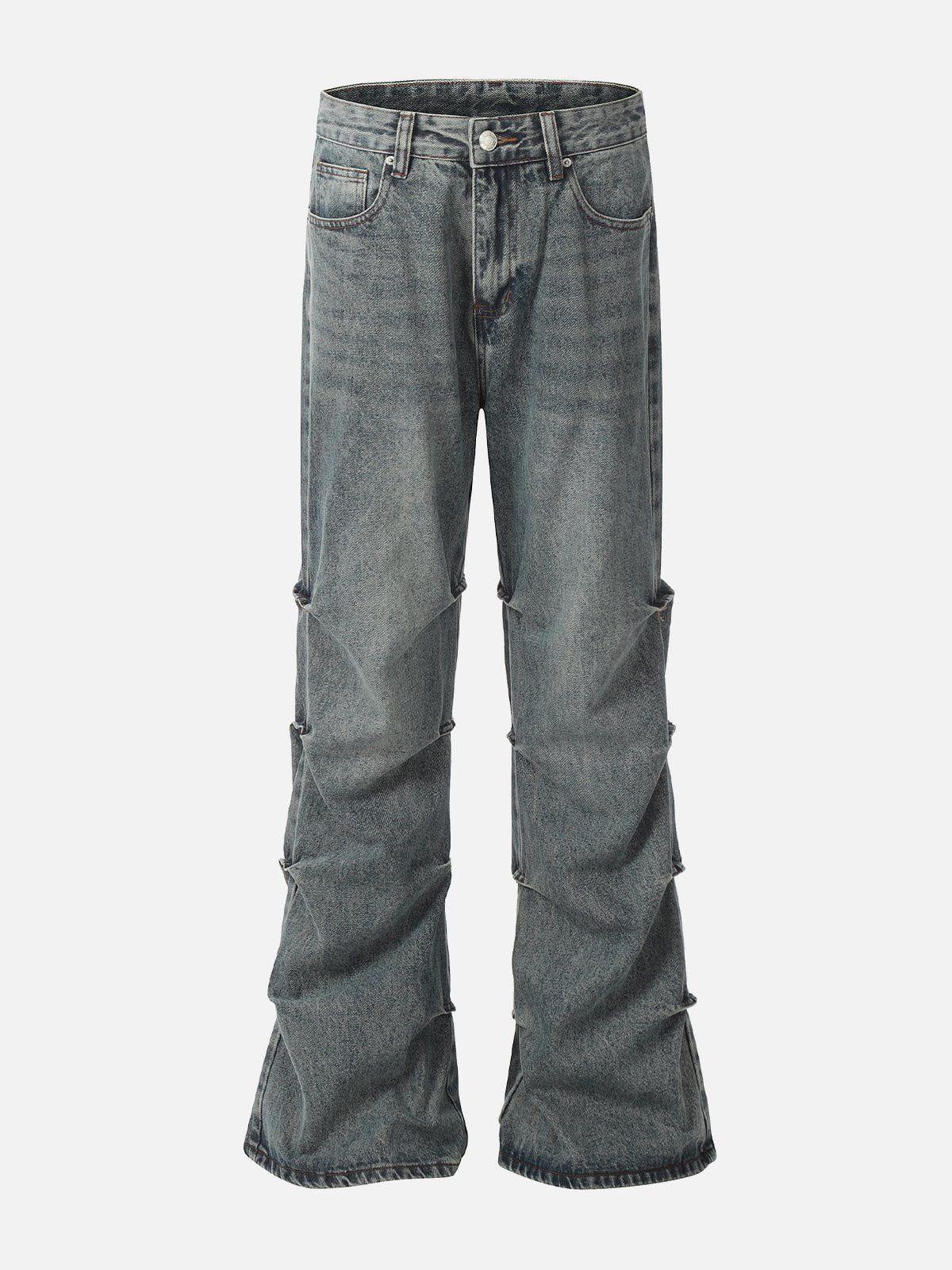TALISHKO Multi Wrinkle Washed Jeans