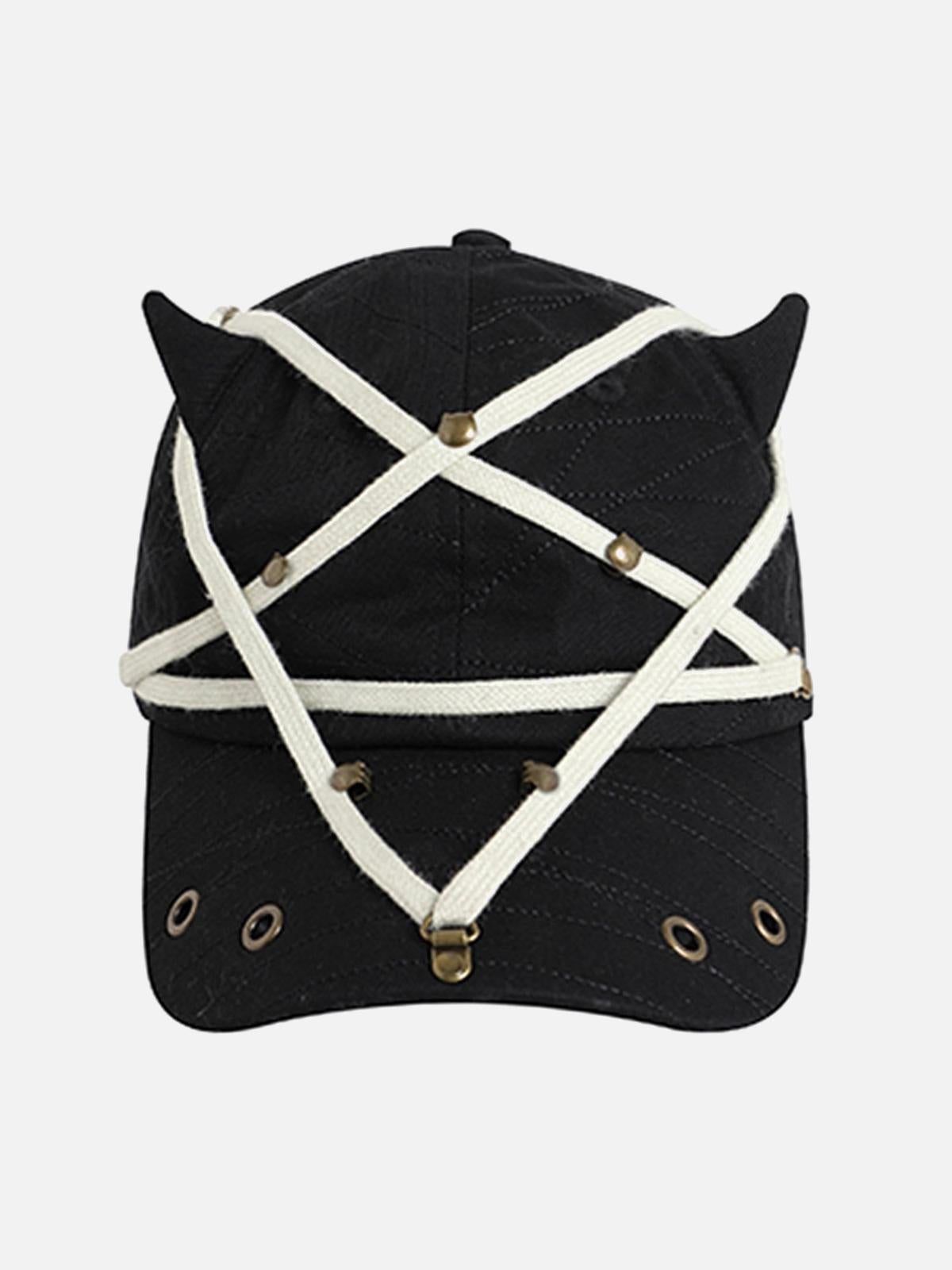 TALISHKO Star Washed Denim Baseball Cap