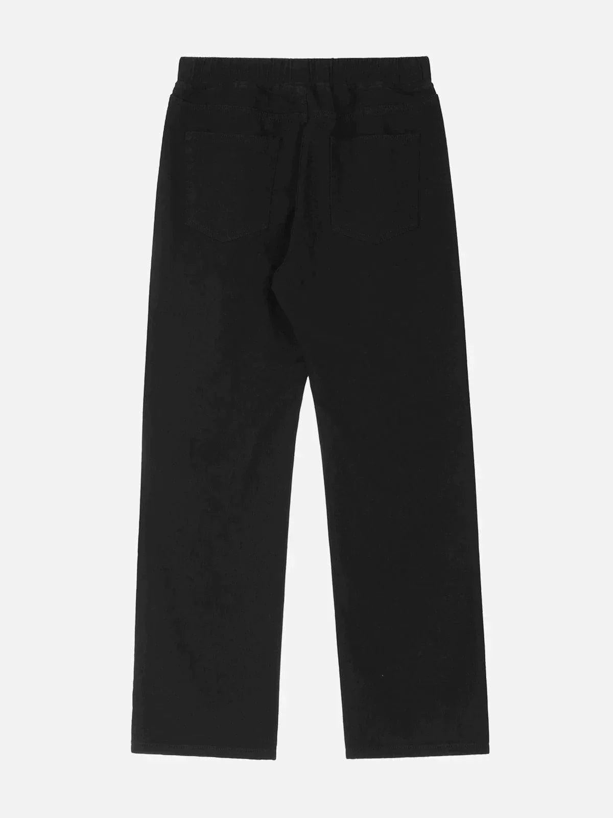 TALISHKO Hot Diamond Craft Design Print Pants