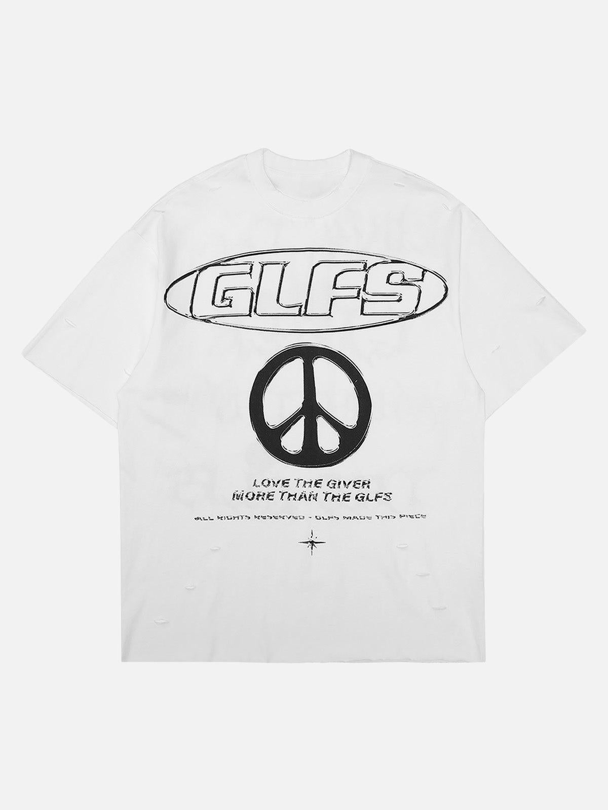 TALISHKO High Street Letter Print Short-Sleeved T-Shirt